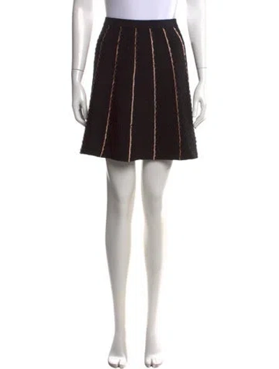 Pre-owned Sandro Mini Skirt In Black