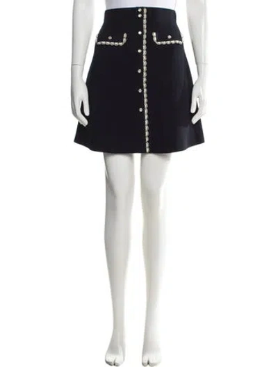 Pre-owned Sandro Mini Skirt In Black