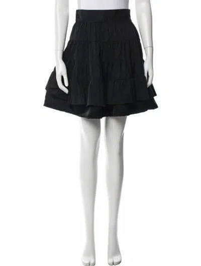 Pre-owned Sandro Mini Skirt In Black