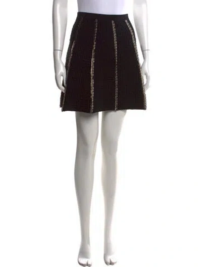 Pre-owned Sandro Mini Skirt In Black