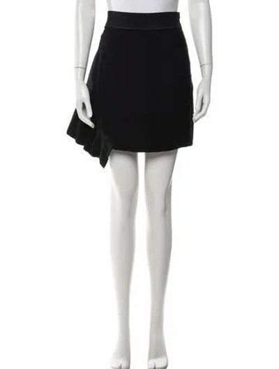 Pre-owned Sandro Mini Skirt In Black