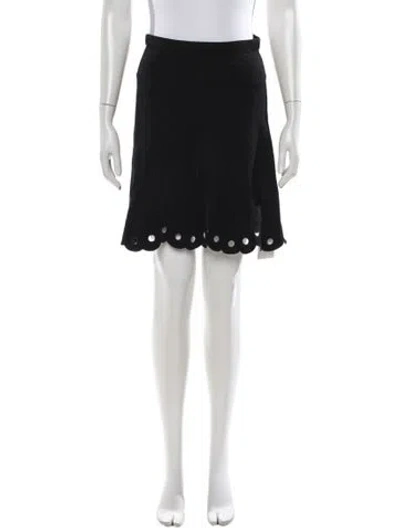 Pre-owned Sandro Mini Skirt In Black