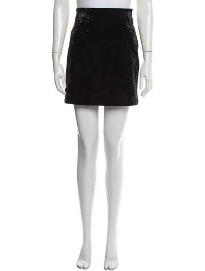 Pre-owned Sandro Mini Skirt In Black