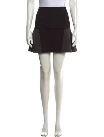 Pre-owned Sandro Mini Skirt In Black