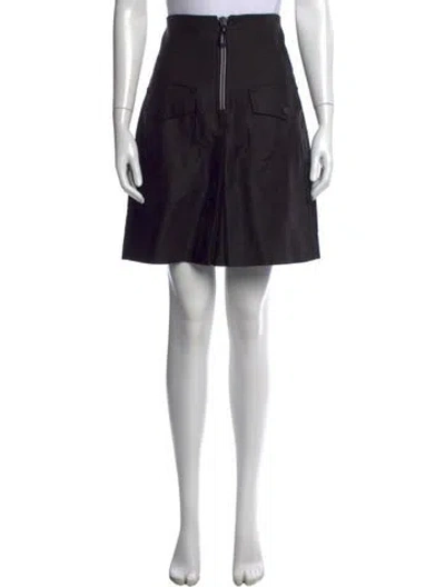 Pre-owned Sandro Mini Skirt In Black