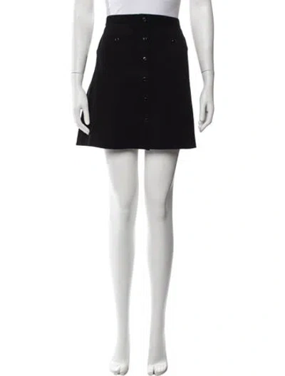 Pre-owned Sandro Mini Skirt In Black