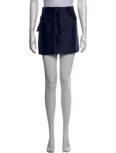 Pre-owned Sandro Mini Skirt In Black