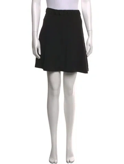 Pre-owned Sandro Mini Skirt In Black
