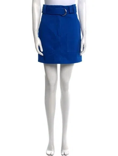Pre-owned Sandro Mini Skirt In Blue