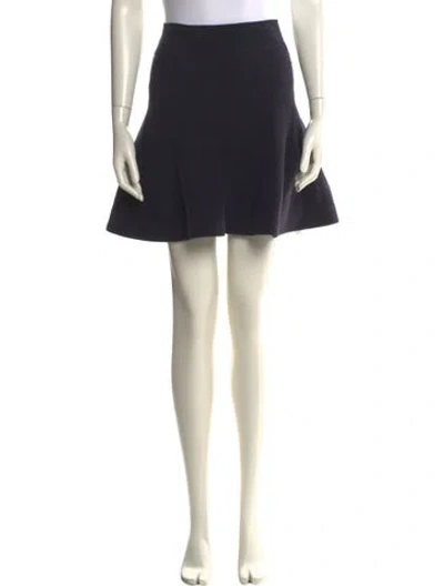 Pre-owned Sandro Mini Skirt In Blue