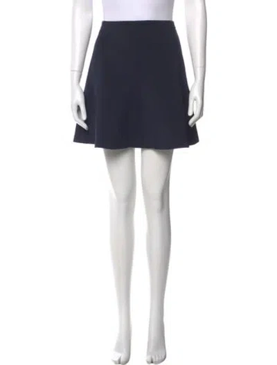 Pre-owned Sandro Mini Skirt In Blue