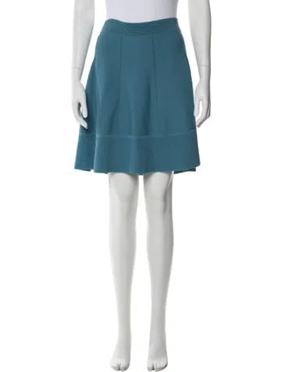 Pre-owned Sandro Mini Skirt In Blue
