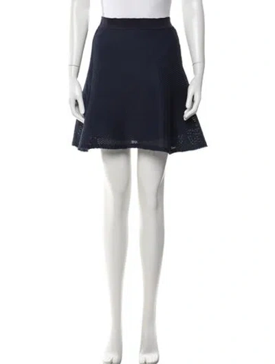 Pre-owned Sandro Mini Skirt In Blue