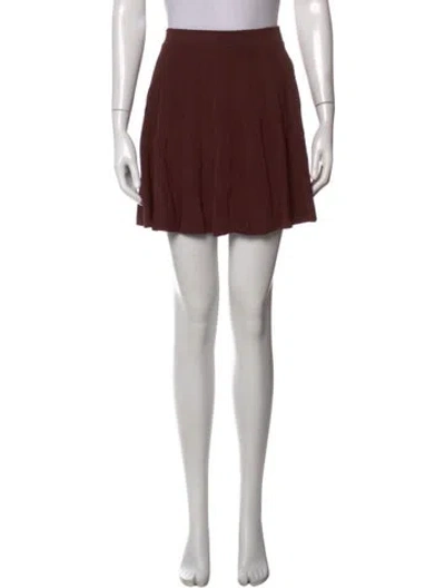 Pre-owned Sandro Mini Skirt In Blue