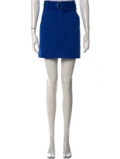 Pre-owned Sandro Mini Skirt In Blue