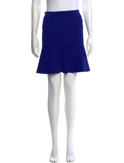 Pre-owned Sandro Mini Skirt In Blue