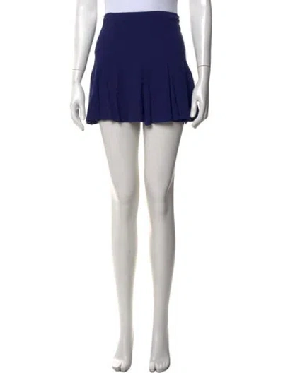 Pre-owned Sandro Mini Skirt In Blue