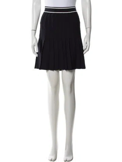 Pre-owned Sandro Mini Skirt In Blue
