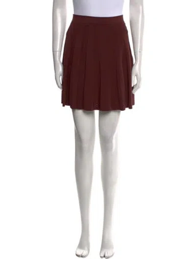 Pre-owned Sandro Mini Skirt In Brown
