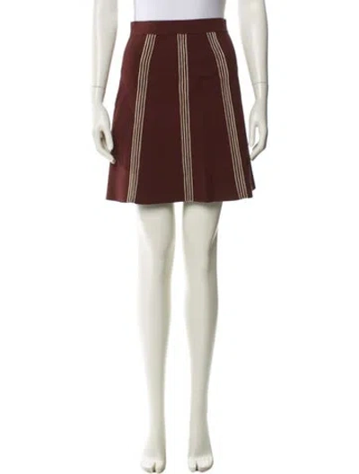 Pre-owned Sandro Mini Skirt In Brown