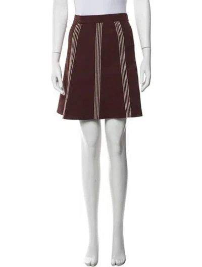 Pre-owned Sandro Mini Skirt In Brown