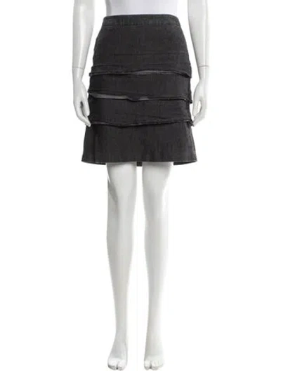 Pre-owned Sandro Mini Skirt In Gray