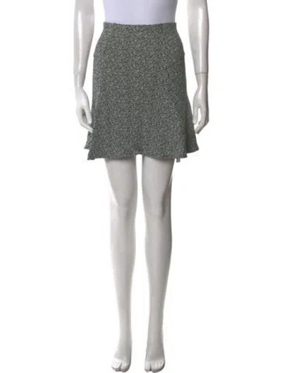Pre-owned Sandro Mini Skirt In Green