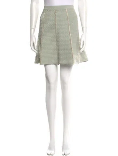 Pre-owned Sandro Mini Skirt In Green