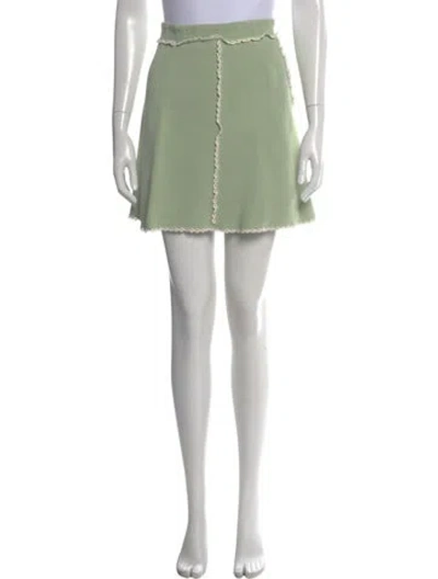 Pre-owned Sandro Mini Skirt In Green