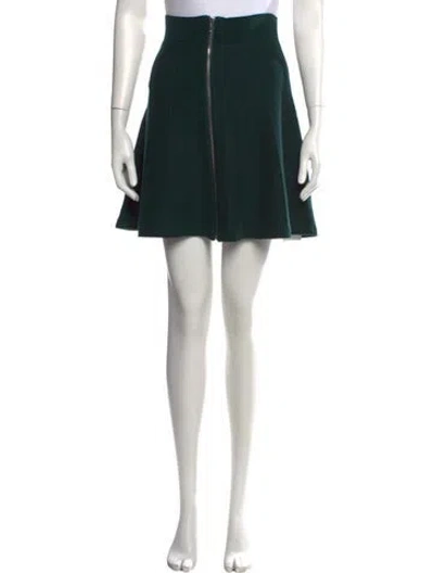 Pre-owned Sandro Mini Skirt In Green