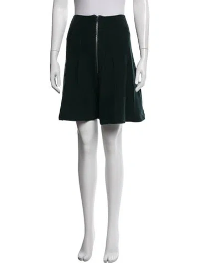 Pre-owned Sandro Mini Skirt In Green