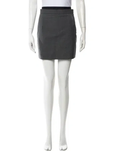 Pre-owned Sandro Mini Skirt In Grey