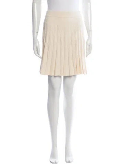 Pre-owned Sandro Mini Skirt In Neutral