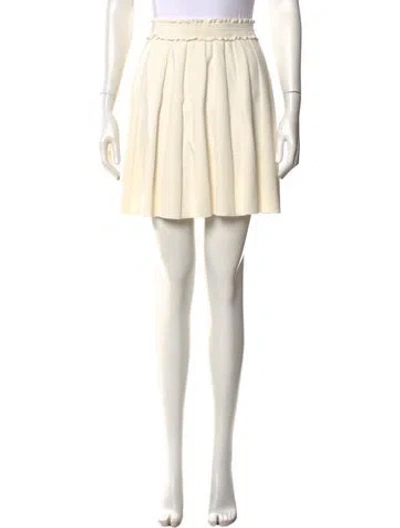 Pre-owned Sandro Mini Skirt In Neutral