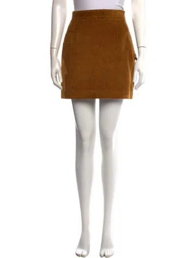 Pre-owned Sandro Mini Skirt In Neutral