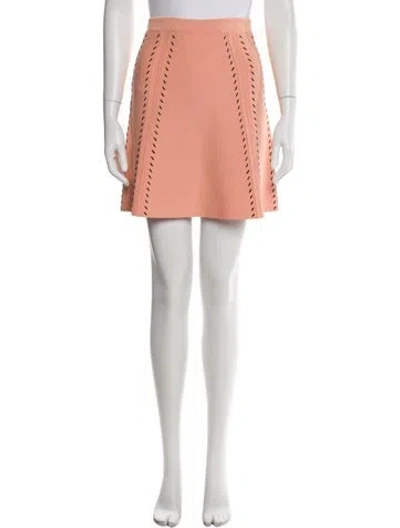 Pre-owned Sandro Mini Skirt In Orange