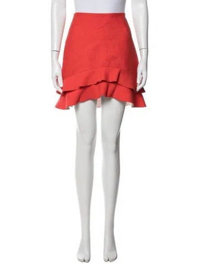 Pre-owned Sandro Mini Skirt In Orange
