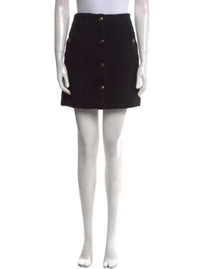 Pre-owned Sandro Mini Skirt W/ Tags In Black