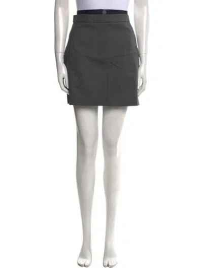 Pre-owned Sandro Mini Skirt W/ Tags In Gray