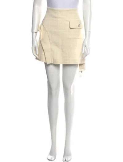 Pre-owned Sandro Mini Skirt W/ Tags In Neutral