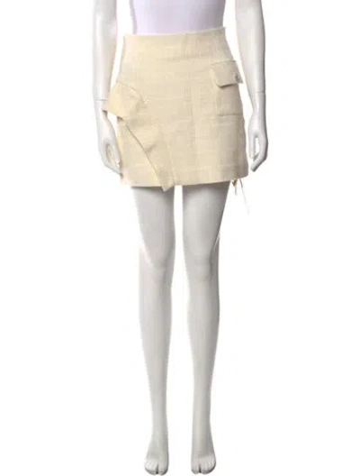 Pre-owned Sandro Mini Skirt W/ Tags In Neutral