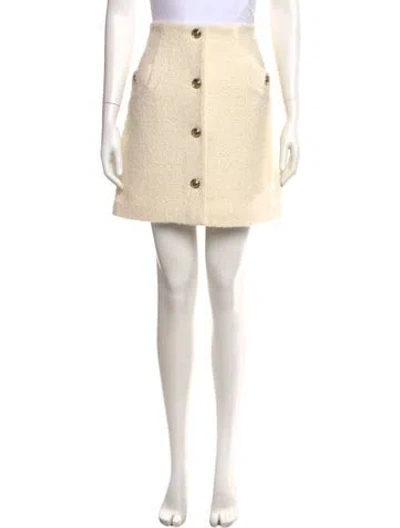 Pre-owned Sandro Mini Skirt W/ Tags In Neutral