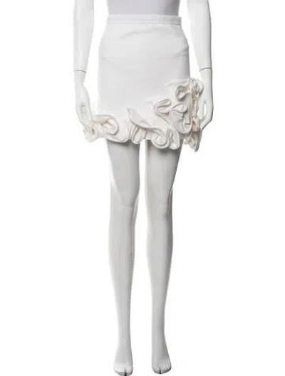 Pre-owned Sandro Mini Skirt W/ Tags In Neutrals