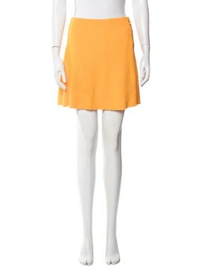 Pre-owned Sandro Mini Skirt W/ Tags In Yellow