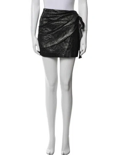 Pre-owned Sandro Mini Skirt In White