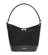 Sandro Mini Suede Tangoso Bucket Bag In Black