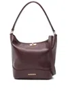 Sandro Mini Leather Tangoso Bucket Bag In Red