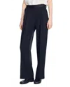 Sandro Mixed-material Satin Trousers In Black