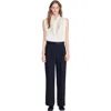 Sandro Mixed-material Satin Trousers In Multi