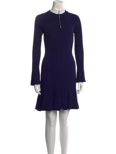 Pre-owned Sandro Mock Neck Mini Dress